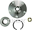 HA590508 Front, Driver or Passenger Side Wheel Hub, 5 Lugs, With Bearing, FWD, 2.0L, 4Cyl, Timken Wheel Hub