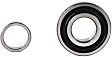 2000 Toyota Tacoma - Rear, Driver or Passenger Side Wheel Bearing, Non-ABS, Timken OE Replacement