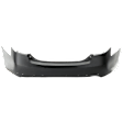 Rear Primed Bumper Cover, USA Built Vehicle, For Models with Single Exhaust Hole, SE Model