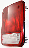 Driver Side Tail Light, without Bulb, Halogen, Clear and Red Lens