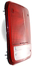 Driver Side Tail Light, without Bulb, Halogen, Clear and Red Lens