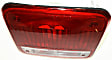 Driver Side Tail Light, without Bulb, Halogen, Clear and Red Lens