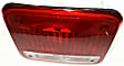Driver Side Tail Light, without Bulb, Halogen, Clear and Red Lens