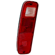 Driver Side Tail Light, without Bulb, Halogen, Clear and Red Lens