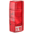 Driver Side Tail Light, without Bulb, Halogen, Clear and Red Lens