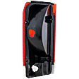 Passenger Side Tail Light, without Bulb, Halogen, Clear and Red Lens