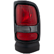 1994-2001 Dodge Ram 1500 - Passenger Side Tail Light, without Bulb, Halogen, Clear and Red Lens, Without Sport Package, Old Body Style