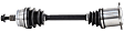 2009 Audi A4 Quattro - Front, Passenger Side Axle Assembly,  Standard Duty Replacement, AWD, 2.0L 4Cyl Convertible