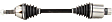 BM-8123 Front, Passenger Side Axle Assembly - New Sold Individually, 1.6L, 4Cyl