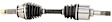 FD-8045 Front, Driver Side Axle Assembly - New Sold Individually