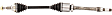 2016 Lincoln MKZ - Front, Passenger Side Axle Assembly, engvin: U, FULL HYBRID EV-GAS (FHEV), Standard Duty Replacement, FWD, 2.0L 4Cyl