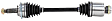FD-8242 Front, Passenger Side Axle Assembly - Sold Individually FWD, 1.6L, 4Cyl
