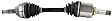 Front, Driver Side Axle Assembly - Sold Individually