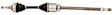 2016 Lincoln MKZ - Front, Passenger Side Axle Assembly,  Standard Duty Replacement, FWD, 3.7L 6Cyl