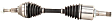 2013 Lincoln MKZ - Front, Driver Side Axle Assembly,  Standard Duty Replacement, AWD, 3.7L 6Cyl