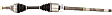 2014 Lincoln MKT - Front, Passenger Side Axle Assembly,  J5A Body, From 01/29/14, FWD, 3.7L 6Cyl