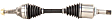 2013 Ford Flex - Front, Driver Side Axle Assembly, AWD, 3.5L 6Cyl