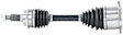2003 Chevrolet Silverado 1500 HD - Front, Driver or Passenger Side Axle Assembly,  Not For Use With Lifted or Modified Suspensions, 4WD, 6.0L 8Cyl