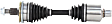 1992 Oldsmobile Cutlass Supreme - Front, Driver or Passenger Side Axle Assembly,  5-Speed, Manual Transaxle, Standard Duty Replacement, FWD, 3.4L 6Cyl Manual, Transaxle