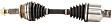 GM-8456 Front, Passenger Side Axle Assembly - Sold Individually 4WD
