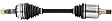 1991 Honda Prelude - Front, Passenger Side Axle Assembly,  Standard Duty Replacement, FWD, 2.0L 4Cyl
