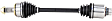 2011 Acura TL - Front, Passenger Side, Outer Axle Assembly,  Standard Duty Replacement, FWD, 3.5L 6Cyl
