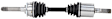 2000 Isuzu Trooper - Front, Driver or Passenger Side Axle Assembly,  Standard Duty Replacement, 4WD, 3.5L 6Cyl