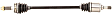 HO-8701 Rear, Driver Side Axle Assembly - Sold Individually 4WD, 2.4L, 4Cyl