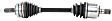 HY-8226 Front, Driver Side Axle Assembly - New Sold Individually, 2.4L, 4Cyl
