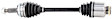 HY-8266 Front, Passenger Side Axle Assembly - New Sold Individually, 1.6L, 4Cyl