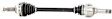 2006 Jaguar Vanden Plas - Rear, Driver Side Axle Assembly,  Standard Duty Replacement, RWD, 4.2L 8Cyl