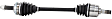 2011 Kia Soul - Front, Driver Side Axle Assembly,  Standard Duty Replacement, FWD, 1.6L 4Cyl