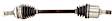 KA-8075 Front, Driver Side Axle Assembly - Sold Individually FWD, 1.6L, 4Cyl