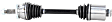 KA-8133 Front, Passenger Side Axle Assembly - Sold Individually