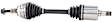 MB-8017 Front, Passenger Side Axle Assembly - Sold Individually AWD