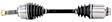 1995 Eagle Summit - Front, Driver Side Axle Assembly,  Standard Duty Replacement, 4WD, 2.4L 4Cyl Wagon