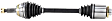 1994 Mitsubishi Diamante - Front, Driver Side Axle Assembly,  Standard Duty Replacement, FWD, 3.0L 6Cyl Wagon