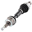 2003 Dodge Dakota - Front, Driver or Passenger Side Axle Assembly,  From 09/12/00, Retaining ring groove located 1/2 in. from end of Female Inboard Housing, Extended Travel - High Articulation, 4WD, 3.9L 6Cyl