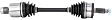 2015 Dodge Charger - Front, Driver Side Axle Assembly,  Compare Spline Counts and Diameter to Original, Standard Duty Replacement, AWD, 3.6L 6Cyl