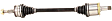 MI-8175 Rear, Driver Side Axle Assembly - Sold Individually RWD