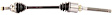 2009 Mitsubishi Outlander - Front, Passenger Side Axle Assembly,  ID 3815A140 (excluding GT), Standard Duty Replacement, AWD, 3.0L 6Cyl