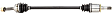 2013 Mitsubishi Lancer - Rear, Passenger Side Axle Assembly, Naturally Aspirated, Standard Duty Replacement, AWD, 2.4L 4Cyl