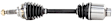 1991 Mercury Capri - Front, Passenger Side Axle Assembly,  Standard Duty Replacement, FWD, 1.6L 4Cyl