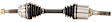NI-8002 Front, Driver Side Axle Assembly - Sold Individually FWD, 2.0L, 4Cyl