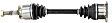 NI-8089 Rear, Driver Side Axle Assembly - Sold Individually RWD, 2.4L, 4Cyl