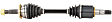 2015 Infiniti Q50 - Front, Passenger Side Axle Assembly,  Standard Duty Replacement, AWD, 3.5L 6Cyl