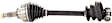 SA-8002 Front, Driver Side Axle Assembly - New Sold Individually, 2.0L, 4Cyl