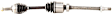 2000 Toyota MR2 Spyder - Rear, Passenger Side Axle Assembly,  Standard Duty Replacement, RWD, 1.8L 4Cyl