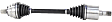 2020 Volkswagen Passat - Front, Driver Side Axle Assembly, FWD, 2.0L 4Cyl