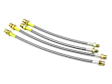 RP 6901-DC Brake Hose Set Steel Braided with Clear Protective Jacket - Replaces OE Number 99 5522 100